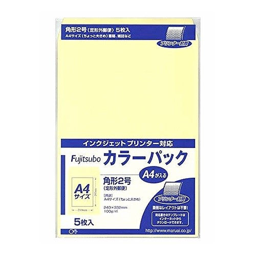 #藤壺カラーパック 角2 クリーム (株)マルアイ :4902850033800