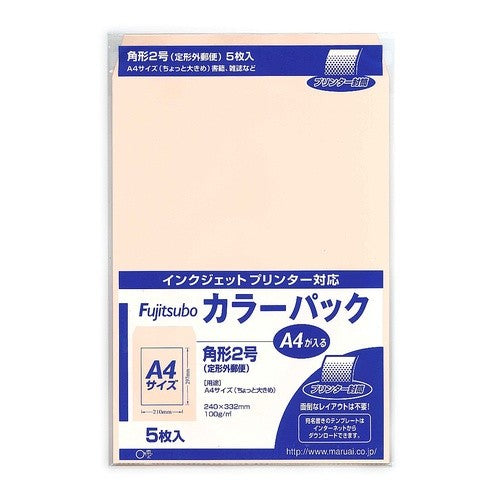 #藤壺カラーパック 角2 ピンク (株)マルアイ :4902850033817