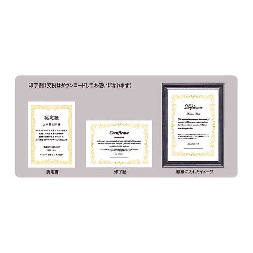 #賞状・認定用紙 A4 金箔※F (株)マルアイ :4902850237291