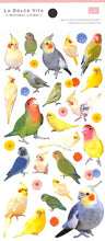 Load image into Gallery viewer, MINDWAVE マインドウェイブ シール ・ インコ 鳥 とり シール帳 福袋 スケジュール デコ ステッカー ダイアリー ごほうび 花 アルファベット スケジュール帳 手帳のタイムキーパー :4909001115712