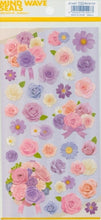 Load image into Gallery viewer, MINDWAVE マインドウェイブ シール ・ Purple Bouquet パープル ブーケ シール帳 福袋 スケジュール デコ ステッカー ダイアリー ごほうび 花 アルファベット スケジュール帳 手帳のタイムキーパー :4909001214477