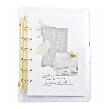 画像をギャラリービューアに読み込む, #A6クリアバインダ-/ゴ-ルド --- : A6 clear binder-/Gold :4909001579569