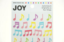 Load image into Gallery viewer, MINDWAVE マインドウェイブ シール ・ 音符2 シール帳 福袋 スケジュール デコ ステッカー ダイアリー ごほうび 花 アルファベット スケジュール帳 手帳のタイムキーパー :4909001743427