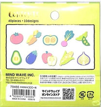 Load image into Gallery viewer, MINDWAVE Seal - Vegetable Shop Seal Book Lucky Bag Schedule Deco Sticker Diary Reward Flower Alphabet Seal Schedule Book Organizer :4909001794665