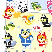 Load image into Gallery viewer, MINDWAVE Seal - Puchipuchi Cosmos Ranger Seal Book Grab Bag Schedule Deco Sticker Diary Animal Character Seal Schedule Book - Timekeeper :4909001797345
