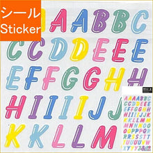 Load image into Gallery viewer, MINDWAVE Seal, Moji Collection, 79979 Retro Fancy ABC Seal Book, Lucky Bag, Schedule Decoration Sticker, Diary, Text, Hiragana, Alphabet Seal, Schedule Book, Timekeeper Notebook: 4909001799790