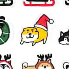 Load image into Gallery viewer, MINDWAVE Seal - Winter Selection Petit Petit Shibaban Merry Kuri Banban 80462 Christmas Seal Book Lucky Bag Round Stylish Album Decoration Heart Large Sticker Smartphone Reward Flower Cute Schedule Book Notebook :4909001804623