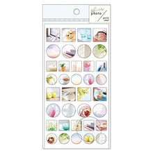 Load image into Gallery viewer, MINDWAVE マインドウェイブ シール ・ シアーフォト ポイントシール ナチュラル ライト シール帳 福袋 丸 おしゃれ アルバム デコレーション ハート 大量 ステッカー スマホ ごほうび 花 かわいい スケジュール帳 手帳のタイムキーパー :4909001807518