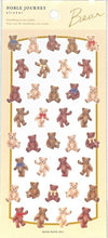 Load image into Gallery viewer, MINDWAVE Seal - Noble Journey Sticker Bear, Kumano Seal Book, Lucky Bag, Round, Stylish Album Decoration, Heart, Large Quantity, Stickers, Smartphone, Reward, Flower, Cute Schedule Book, Notebook Timekeeper: 4909001807808