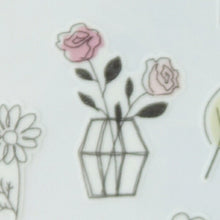 Load image into Gallery viewer, MINDWAVE Seal - Life Full Series Illustration Seal Flower Life 80870 Seal Book Lucky Bag Round Stylish Album Decoration Heart Large Amount Sticker Smartphone Reward Flower Cute Schedule Book Notebook Time Keeper: 4909001808706
