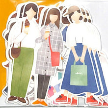 画像をギャラリービューアに読み込む, MINDWAVE マインドウェイブ シール 80911ピープル 女の子 お出かけ ファッション シール帳 福袋 丸 おしゃれ アルバム デコレーション キャラクター フレークシール スケジュール帳 手帳のタイムキーパー 日記 お買い物 ゆったり :4909001809130