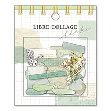 Load image into Gallery viewer, MINDWAVE Seal - Libr Collage Flake 81062 Green Sticker Book Lucky Bag Round Stylish Album Decoration Heart Bulk Stickers Smartphone Reward Flower Cute Schedule Book Notebook Timekeeper :4909001810624