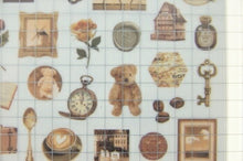 Load image into Gallery viewer, MINDWAVE Seal - Sheer Photo Petit Seal Brown - Sticker Album Lucky Bag Round Stylish Album Decoration Heart Large Quantity Sticker Smartphone Reward Flower Cute Schedule Book Diary Timekeeper :4909001811515