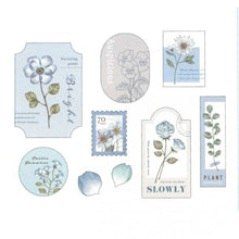 Load image into Gallery viewer, MINDWAVE Seal - Pressed Flowers Flake Seal Hyacinth Seal Book Lucky Bag Round Stylish Album Decoration Heart Bulk Stickers Smartphone Reward Flowers Cute Schedule Book Timekeeper :4909001814608