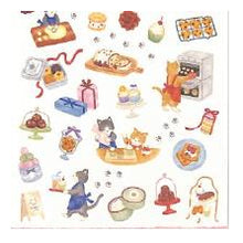Load image into Gallery viewer, リトルキッチンステッカー 81789 ヨウガシヤサン ねこ スイーツ クッキング柄 焼き菓子 手帳デコ マインドウェイブ MIND WAVE :4909001817890