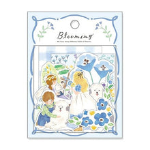 Load image into Gallery viewer, #ブルーミングステッカーブルー MIND WAVE ブルーミング ステッカー【ブルー】かわいい シール 81831 : blooming sticker blue :4909001818316