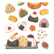 画像をギャラリービューアに読み込む, #イロハシール 81867 オニギリ 和風 お弁当 玉子焼き 昆布 梅干し 鮭 たらこ いくら 枝豆 --- : Iroha Seal 81867 Onigiri :4909001818675