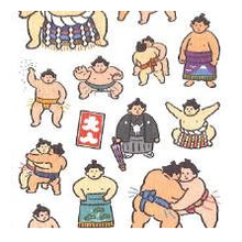 Load image into Gallery viewer, #イロハシール 81868 スモウ 力士 行司 呼出し 和風 イラスト かわいい まわし 日本文化 マインドウェイブ :4909001818682