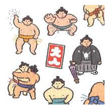 Load image into Gallery viewer, #イロハシール 81868 スモウ 力士 行司 呼出し 和風 イラスト かわいい まわし 日本文化 マインドウェイブ :4909001818682