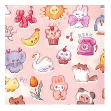 Load image into Gallery viewer, #マインドウェイブ イラスト シール YumeYume Sekai ゆめゆめ せかい 82058 ゆめかわいい 動物シール スイーツ ピンク うさぎ デコレーション 癒し かわいい ステッカー マインドウェイブ :4909001820586