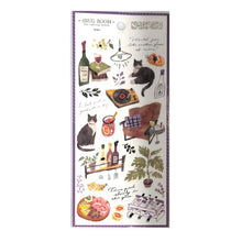 Load image into Gallery viewer, #スナッグ ルームステッカー WINE シール 82079 ネコ 黒猫 マインドウェイブ :4909001820791