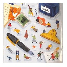 画像をギャラリービューアに読み込む, #ひみつのおともだち レター 手紙 シール ステッカー 文具 レター 切手 インク瓶 かわいい レトロ風 デコレーション --- MIND WAVE ひみつのおともだちステッカー シール【ひみつのお便り】デコ 82154 : secret friend lette : secret friend letter letter :4909001821545