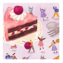 Load image into Gallery viewer, #みつのおともだちステッカー 82156 ひみつのスイーツパーティー シール ステッカー お菓子 かわいい デコレーション 水彩風 癒し系 マインドウェイブ :4909001821569