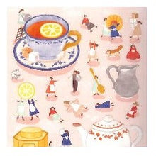 Load image into Gallery viewer, #ひみつのおともだち 紅茶 ステッカー シール ティータイム ティー 可愛い ナチュラル風 デコ カフェ --- ひみつのおともだちステッカー シール【ひみつのティータイム】デコ 82158 : Secret friend tea sticker :4909001821583