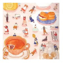 Load image into Gallery viewer, #ひみつのおともだち 紅茶 ステッカー シール ティータイム ティー 可愛い ナチュラル風 デコ カフェ --- ひみつのおともだちステッカー シール【ひみつのティータイム】デコ 82158 : Secret friend tea sticker :4909001821583