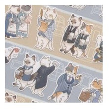 画像をギャラリービューアに読み込む, #アニマルバトラーステッカー ねこ マインドウェイブ MIND WAVE アニマルバトラー ステッカー【ネコ】かわいい 動物 シール 82444 : Animal Butler Sticker Cat :4909001824447