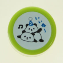 Load image into Gallery viewer, MINDWAVE マインドウェイブ スタンプ ・ 浸透印 93968 モチットパンダ イイネ スタンプ台 インク かわいい キャラクター 手帳 イラスト 6mm 5個 3個 ごほうびスタンプ 事務 先生 スケジュール帳 手帳のタイムキーパー :4909001939684