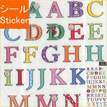 Load image into Gallery viewer, CLOTHES-PIN クローズピン シール ・ ふち箔文字クリアシール アルファベット大文字 シール帳 福袋 丸 おしゃれ アルバム デコレーション ハート 大量 ステッカー スマホ ごほうび 花 かわいい スケジュール帳 手帳のタイムキーパー :4920097116988