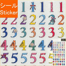 Load image into Gallery viewer, CLOTHES-PIN クローズピン シール ・ ふち箔文字クリアシール 数字 ナンバー シール帳 福袋 丸 おしゃれ アルバム デコレーション ハート 大量 ステッカー スマホ ごほうび 花 かわいい スケジュール帳 手帳のタイムキーパー :4920097117008