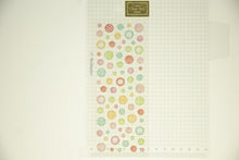 Load image into Gallery viewer, CLOTHES-PIN Close Pin Stickers • Foil Clear Seals, Clear Seals, Dot Stickers, Lucky Bag, Round, Stylish, Album Decoration, Heart, Bulk Stickers, Smartphone, Reward, Flower, Cute, Schedule Book, Notebook Timekeeper: 4920097135002