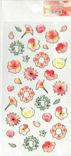 Load image into Gallery viewer, CLOTHES-PIN Seal, Naminami Series, Naminami, Edge Foil Clear Seal, Watercolor Touch, Trumpet Vine, Seal Book, Lucky Bag, Round, Stylish, Album, Decoration, Heart, Bulk, Sticker, Smartphone, Reward, Flower, Cute, Schedule Book, Notebook :4920097141508