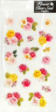 Load image into Gallery viewer, CLOTHES-PIN クローズピン シール ・ クリア シール 薔薇 シール シート 黄&ピンク シール帳 福袋 丸 おしゃれ アルバム デコレーション ハート 大量 ステッカー スマホ ごほうび 花 かわいい スケジュール帳 手帳のタイムキーパー :4920097143526