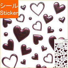 Load image into Gallery viewer, CLOTHES-PIN Seal, Puffy Letter Seal, Pink Foil Heart Sticker, Sticker Album, Lucky Bag, Round, Stylish Album, Decoration, Large Quantity Heart Stickers, Smartphone Reward, Flower, Cute Schedule Book, Diary Timekeeper: 4920097145926