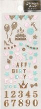 画像をギャラリービューアに読み込む, CLOTHES-PIN クローズピン シール ・ グリッターシール ハッピーバースデー お誕生日 お祝い シール帳 福袋 丸 おしゃれ アルバム デコレーション ハート 大量 ステッカー スマホ ごほうび 花 かわいい スケジュール帳 手帳のタイムキーパー :4920097160349