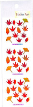 Load image into Gallery viewer, OKUYAMA 奥山 シール ・ 季節オーロラシールコウヨウ KA144 紅葉 もみじ 秋 シール帳 福袋 丸 おしゃれ アルバム デコレーション ハート 大量 ステッカー スマホ ごほうび 花 かわいい スケジュール帳 手帳のタイムキーパー :4935786451448