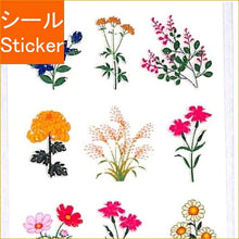 Load image into Gallery viewer, OKUYAMA 奥山 シール 秋柄・ラメ入りシールアキノハナ 秋の花 CR146 スケジュール帳 手帳のタイムキーパー :4935786581466