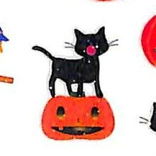 Load image into Gallery viewer, OKUYAMA 奥山 シール ・ ハロウィーン・ラメイリシールクロネコ・マジョ シール帳 福袋 丸 おしゃれ アルバム デコレーション ハート 大量 ステッカー スマホ ごほうび 花 かわいい スケジュール帳 手帳のタイムキーパー :4935786587864