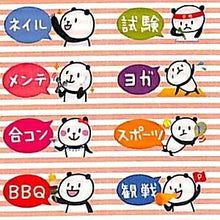 Load image into Gallery viewer, PINEBOOK パインブック シール ・ リスケジュールシール・パンダ シール帳 福袋 スケジュール デコ ステッカー ダイアリー ごほうび 花 アルファベット スケジュール帳 手帳のタイムキーパー :4938325429670