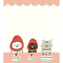 Load image into Gallery viewer, 古川紙工 手帳小物 ・ わたしびより 4designsMEMOPAD ねこ 付箋紙 ポストイット ふせん かわいい おしゃれ 吹き出し 小さい キャラクター メモ帳 スケジュール帳 手帳のタイムキーパー :4952270243877