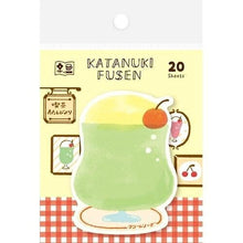 Load image into Gallery viewer, 古川紙工 手帳小物 ・ わたしびより 型抜きふせん クリームソーダ 付箋紙 ポストイット ふせん かわいい おしゃれ 吹き出し 小さい キャラクター メモ帳 スケジュール帳 手帳のタイムキーパー :4952270255023