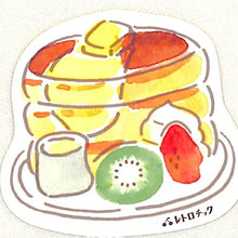 Load image into Gallery viewer, 古川紙工 シール レトロチックステッカー喫茶ホットケーキ シール帳 福袋 スケジュール デコ ステッカー ダイアリー スケジュール帳 手帳のタイムキーパー ホットケーキ パンケーキ おやつ スイーツ 食べ物 :4952270259847