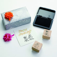 Load image into Gallery viewer, HIGHTIDE HIGHTIDE Stamp - Moomin Wood Stamp Alphabet ABC Stamp Pad Ink Cute Character Planner Illustration 6mm 5pcs 3pcs Reward Stamp Office Teacher Schedule Planner Planner Timekeeper: 4988342247412