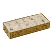 Load image into Gallery viewer, HIGHTIDE Moomin Wood Stamp Number, Figures, Stamp Pad, Ink, Cute Character, Planner, Illustration, 6mm, 5 pieces, 3 pieces, Reward Stamp, Office, Teacher, Schedule Book, Planner Time Keeper: 4988342247429