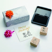 Load image into Gallery viewer, HIGHTIDE Moomin Wood Stamp Number, Figures, Stamp Pad, Ink, Cute Character, Planner, Illustration, 6mm, 5 pieces, 3 pieces, Reward Stamp, Office, Teacher, Schedule Book, Planner Time Keeper: 4988342247429