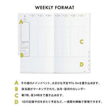 Load image into Gallery viewer, HIGHTIDE ハイタイド 2024年 1月始まり(2023年12月始まり) 手帳 週間バーティカル式(バーチカル) B6 ネーエ 2024 ダイアリーリフィル b6 大人かわいい おしゃれ かわいい 可愛い キャラクター 手帳カバー スケジュール帳 :4988342886420