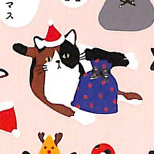Load image into Gallery viewer, ACTIVE CORPORATION アクティブコーポレーション2 シール ・ クリスマスペーパーシール ねこサンタ シール帳 福袋 丸 おしゃれ アルバム デコレーション ハート 大量 ステッカー スマホ ごほうび 花 かわいい スケジュール帳 手帳のタイムキーパー :4990012435777